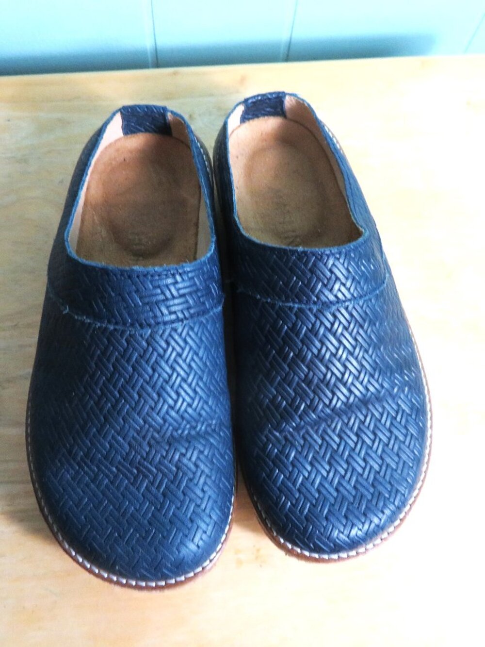 Haflinger Shoes Mules Clogs Navy Blue Size 35